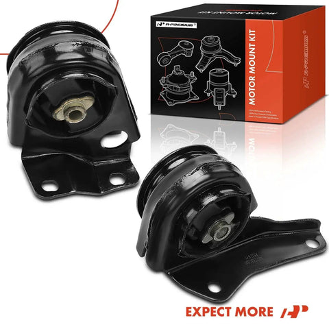 Front Left And Right Engine Mount Kit For Chevy S10 GMC Sonoma Isuzu Hombre 2.2L L4 Engines 1995 1996 1997 1998 1999 2000 2001 2002 2003 Fitment Replacement 8151495430 15967994 with product box and two mounts