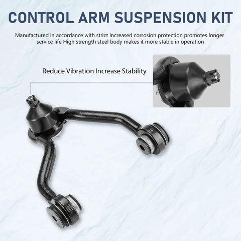 Close-up of control arm from 15 Piece Front Upper Control Arms Suspension Kit For 4WD Trucks Fits 1995 1996 1997 1998 1999 Chevy GMC K1500