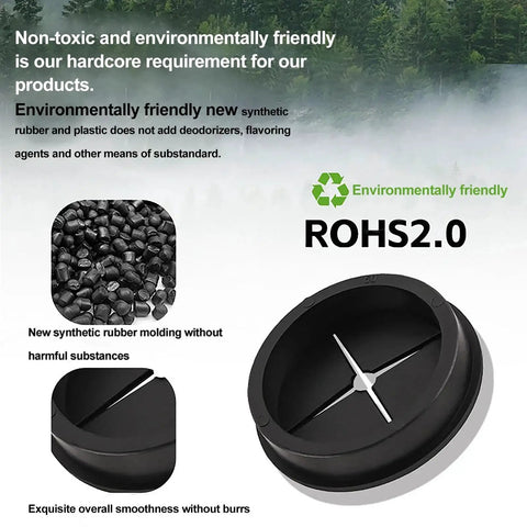 Environmentally friendly 7/8 Inch Cable Grommet Set 9 Pack Flexible Rubber Hole Covers 22mm Fits 0.87 Inch Holes black durable material