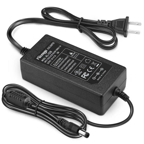 Workhorse 12V 3A Power Adapter for Low Power Devices, 100 To 240V AC Input To DC 12V 36W Desktop Supply With barrel connectors