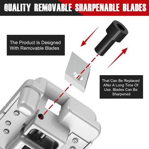Professional Plastic Pipe Deburring Tool For PVC Chamfer Edges Smooth Every Time Six Size Range From 1 And A Quarter Inch To 4 Inches Rugged Workhorse Pro Grade Plumbing Tool For Quick Clean Pipe Edges with removable sharpenable blades