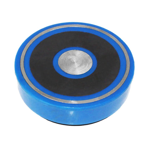 Magnetic Base Indicator Back Holder for AGD2 1 Inch Dial Indicator by HFS, durable blue shell outer ring, top view.