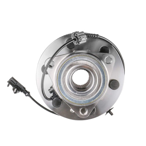 Front view of Beefy Front Wheel Bearing And Hub Assembly 515096X2 For Chevy GMC 4x4 Trucks And SUVs Including Silverado Tahoe
