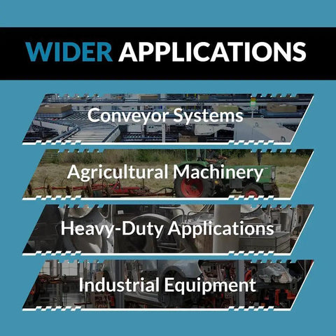 Wider applications of mounted pillow block bearings in conveyor systems, agricultural machinery, heavy-duty uses, and industrial equipment.