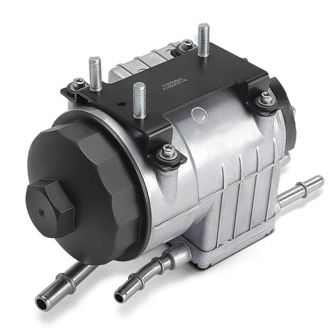 In Line Fuel Pump With Filter For Ford F 250 350 450 550 Super Duty Diesel 2008 2009 2010 V8 6.4L Replacement close-up view