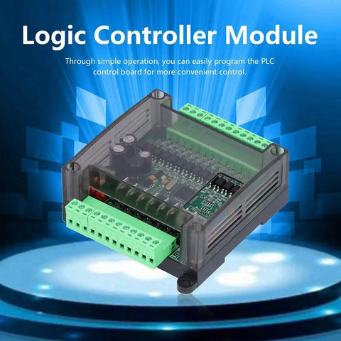 12 Inputs 8 Outputs DC12V Programmable Logic Controller Module With 8000 Step Memory And Transistor Outputs for industrial automation