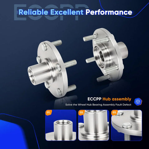 Front Wheel Hub Bearing Assembly 51750-3K100 For Hyundai Sonata 2011-2013 And 2006-2009 showing OE quality hubs