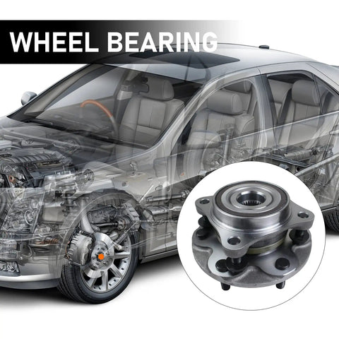 Diagram showing 4WD Front Wheel Bearing And Hub Assembly For Toyota Tacoma 2005 To 2019, Toyota 4Runner 2003 To 2019, 6 Lug With WBS