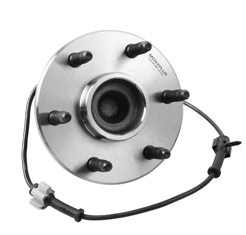 Front Wheel Bearing Hub Assembly 515054 For Chevy And GMC 6 Lug 2WD With ABS Easy Install Front Hub Replacement For 2005 Silverado Sierra Yukon And Yukon XL 1500 Durable High Quality Ready To Roll with ABS sensor cable