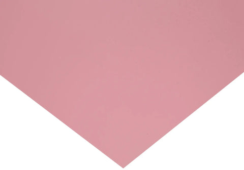 PVC Shim Stock Flat Sheet Pink 0.015 Inch Thickness 10 Inch Width 20 Inch Length Pack Of 1, showing a close-up view of the smooth surface.