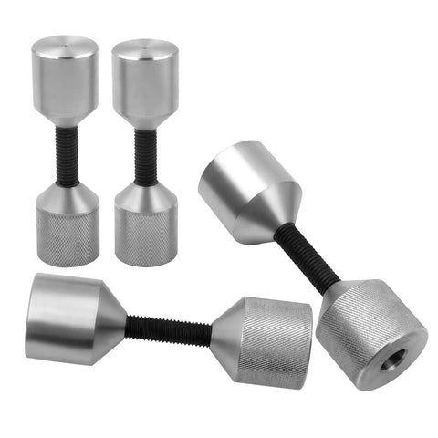 4 Piece Stainless Steel Flange Two Hole Alignment Pins Set In 1-1/8 Inch And 1-5/8 Inch Diameters for Quick Bolt Hole Alignment and Easy Install