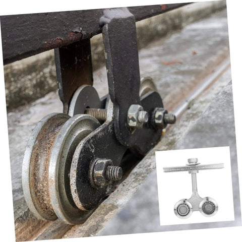 Heavy Duty Door Track Roller For Smooth Sliding Cabinets, Closets, And Kitchen Doors, Durable steel roller in use on floor track