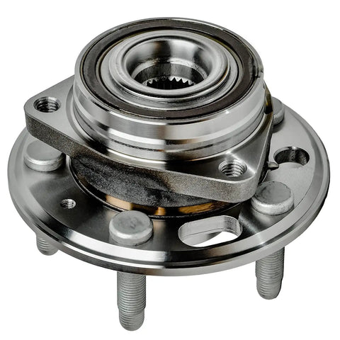 Beefed Up Front And Rear Wheel Hub Bearing Kit With Set Of 24 Chrome Lug Nuts And 2 Socket Keys Included For 2010 2011 2012 2013 2014 2015 2016 2017 Chevy Equinox And 2011 2012 2013 2014 2015 2016 GMC Terrain Replacement close-up