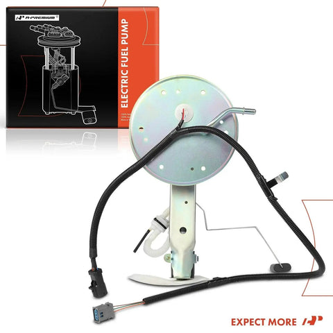 Electric Fuel Pump Module With Sending Unit Direct Fit For Ford Crown Victoria 2005 To 2008, Lincoln Town Car 2005 To 2008, And Mercury Grand Marquis 2005 To 2007 V8 4.6L Gas Engine displayed with packaging
