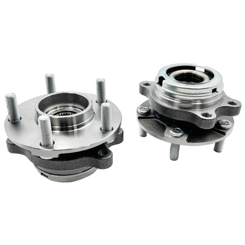 Two Piece Front Wheel Hub And Bearing Assembly Set For Altima 2007 2018 Maxima 2009 2019 Pathfinder 2013 2019 Murano 2009 2018 Infiniti QX60 2014 2019 5 Lug OE Quality Replacement