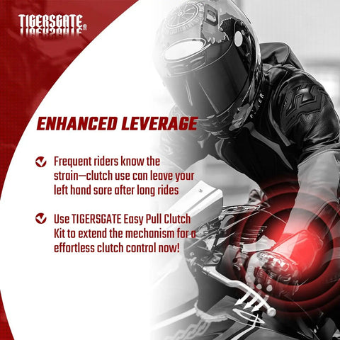 TIGERSGATE Twin Cam Easy Pull Clutch Lever Kit for 2000–2017 Harley Twin Cam Touring/Softail/Dyna bikes