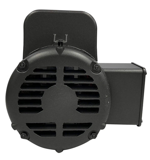 Front view of 5HP Single Phase Electric Motor For Air Compressors 208 230V 3450 RPM Seven Eighths Inch Shaft Enclosure Type 56 Hz Frame