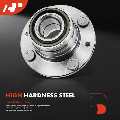 Two Pack Rear Wheel Bearing And Hub Assembly For 4 Lug Vehicles Compatible With Ford Escort Mercury Tracer Mazda Protege MX3 And 323 Models From 1989 To 2003 top view