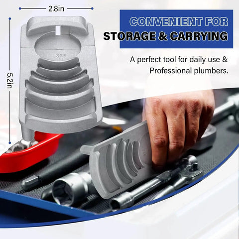 Deburring Tool For Plastic Pipe And PVC Reamer With Sharp Blade For Fast Chamfering On Six Pipe Sizes From One And A Quarter Inch