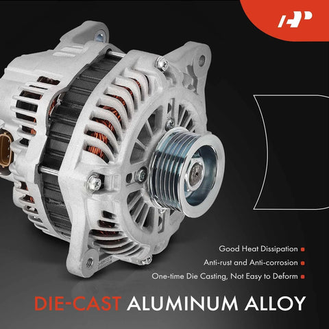 Drop-In Heavy Duty Alternator Replacement For Subaru Outback And Legacy 2010 2011 2012 2.5L, 12V 110A With Six Groove Pulley
