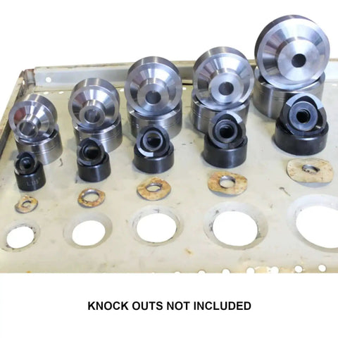 Pipe Dimple Dies Five Piece Set for Off Road Fabrication CNC Machined 4140 Chrome Moly Steel on metal sheet