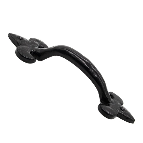 Rustic Cast Iron Door Handle 7 Inch Heavy Duty Vintage Barn Door Pull With Screws For Sliding Doors Gates Garage Indoor Outdoor Use Black Metal