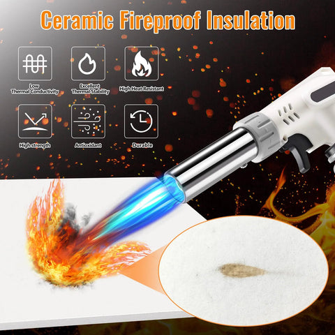 Antrys 4-pcs high-temperature ceramic fiber gasket paper; fireproof insulation sheet with heat gun cutting and gasket sample inset