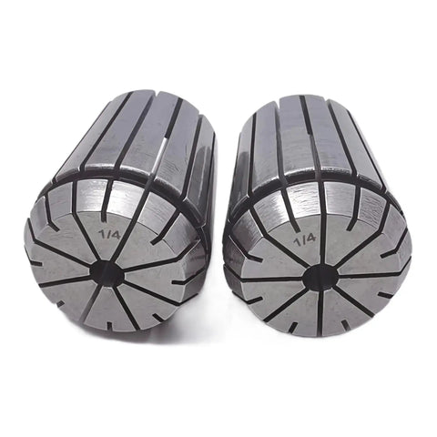Quarter Inch Spring Collet Set For CNC Engraving Machines And Milling Lathe Tools, Two Pack, ER32 Compatible, High Precision Under 0.016mm