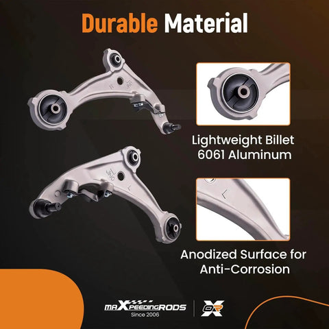 Front Lower Control Arm Replacement For Nissan Altima 2007 2012 All Models And 2013 2 Door Coupe Only K620195 K620196 with anodized aluminum for durability