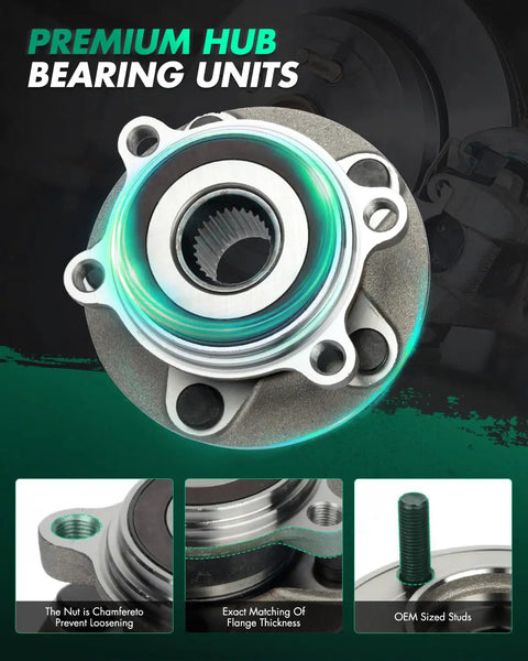 Front Wheel Hub Bearing Assembly For Mazda 3 2014-2017 And Mazda CX-3 2016-2017 OE 513354 showing bearing unit and studs