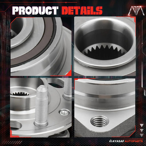 Close-up details of Front Wheel Hub Bearing Assembly 5 Lug With ABS Direct Fit Replacement For Buick Allure Lacrosse Regal