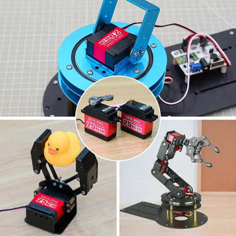Beefy Torque 25Kg Digital Servo Motor With High Torque PWM Waterproof Full Metal Gear Steering Servo in robotic arm projects