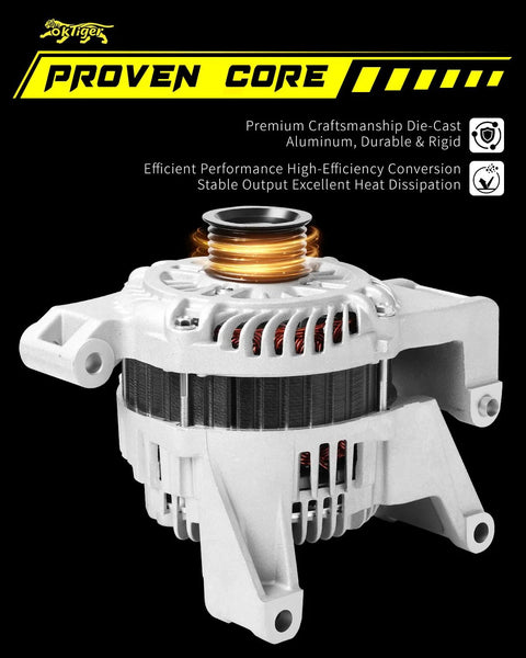 Replacement 110A 12V Alternator For Mazda 5 2008 2009 2010 Grand Touring Sport Touring 2 3L L4 Clockwise 6 Groove Pulley OE A003TJ1091 11398N
