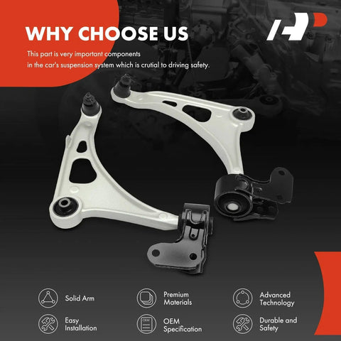 Two Front Lower Control Arm Set With Ball Joints And Bushings For Honda Pilot 2016-2022, Ridgeline 2017-2019, Passport 2019, Acura MDX 2014-2020