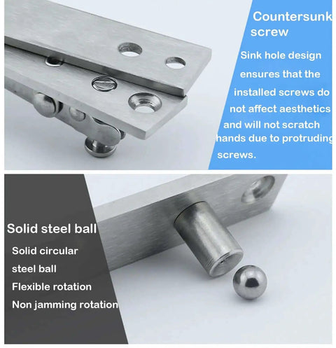 Hidden Door Pivot Hinges For Murphy Doors And Bookcase Hidden Doors 360 Degree Built Tough Stainless Steel Pivot Hinge With Ball Catch Hardware