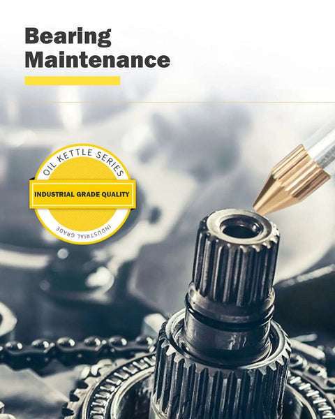 Bearing maintenance with Heavy Duty Metal Pump Oil Can With Dual Spouts For Pistols And Machinery By DOWELL