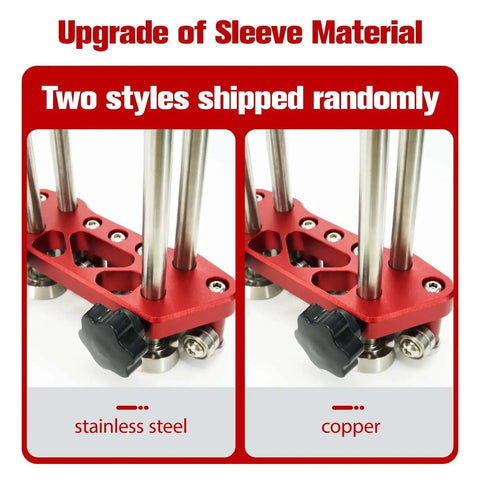 Stainless steel and copper sleeve variations for Dual Station Sheet Metal Roller And Bender, anti-scratch finish, precision scale