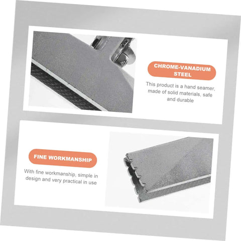 Heavy Duty Hand Seamer For Sheet Metal Bending With Long Reach Pliers And Offset Jaw Flat Plate Design Manual Bending Tool