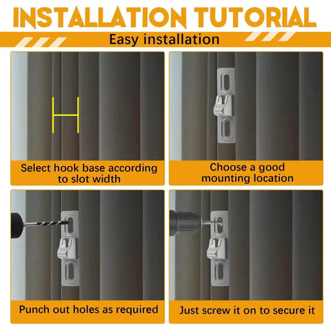 Installation tutorial for 4 Piece Sliding Door Keeper Locks Set With Mounting Screws For Glass Patio Doors And Gates, showing step-by-step process.