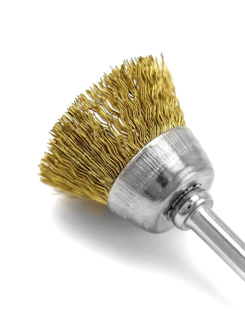 36 Piece Brass And Stainless Steel Wire Brush Polishing Wheel Kit For Rotary Tools For Metal And Wood Finishing Deburring Rust Removal Grinding And Smoothing Surfaces QWORK