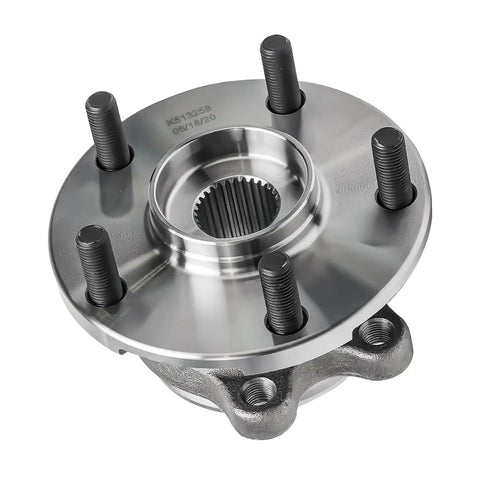 Drop In Front Wheel Bearing Hub Assembly Replacement For Toyota RAV4 2006 Through 2018 And Mirai 2016 Through 2020 And Scion Tc 2011 Through 2016 With Durable Wheel Bearing Hub Kit For Easy Install And Smooth Quiet Ride, showing a front view of the product with 5-bolt pattern.