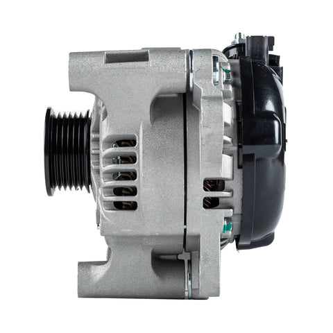 Side view of Beefed Up 150 Amp CCW Alternator For Jeep Wrangler 3.6L V6 2012 2018 JK Replacement 421000 0810 0582 11584