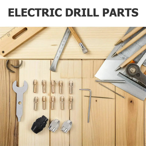 Miniature Drill Chuck Collet Set With Ten Copper Core Collets And Two Wrenches For Precision Grinding Machines And Rotary Tools