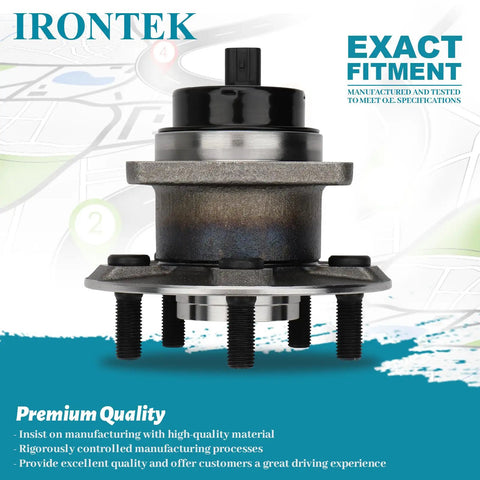 Rear Wheel Hub And Bearing Assembly 512217 2 Pack For Pontiac Vibe 2003 To 2008 Toyota Corolla Matrix Prius 2003 To 2009 With ABS