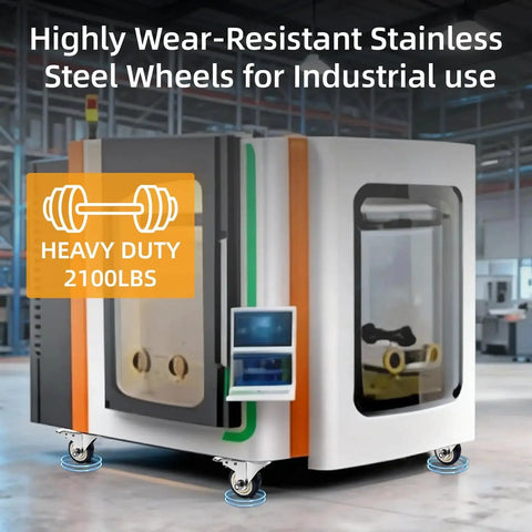 4 Inch Caster Wheels Set Of 4 Rust Proof 304 Stainless Steel Heavy Duty Casters For Furniture Labs Hospitals Restaurants Industrial Outdoor Anti Corrosion Industrial Castors With 360 Degree Swivel And 2100 Lbs Load Capacity under heavy equipment.