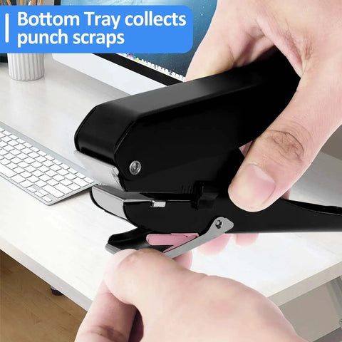 Using Oval Hole Punch For Papers And ID Cards Heavy Duty Handheld Slot Punch Metal Puncher With Precise 15x4mm Holes in office