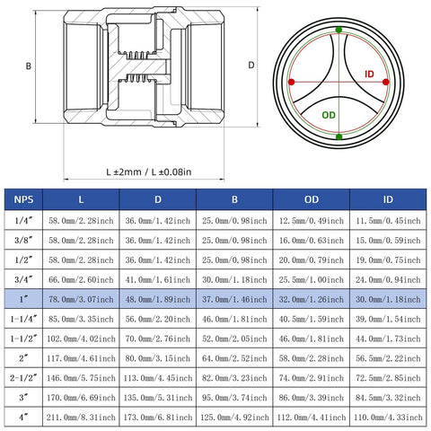 1 in NPT stainless steel spring check valve, inline vertical non-return valve for oil, water, gas, air, DN25 Amazon