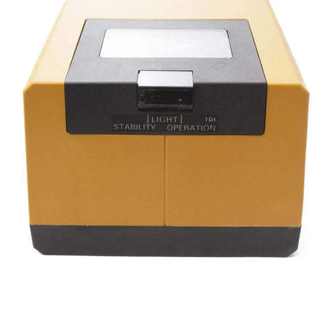 Front view of Beefy Built Tough Heavy Duty AC DC Retroreflective Photoelectric Sensor with Long Range Sensing and 950Nm Infrared LED.