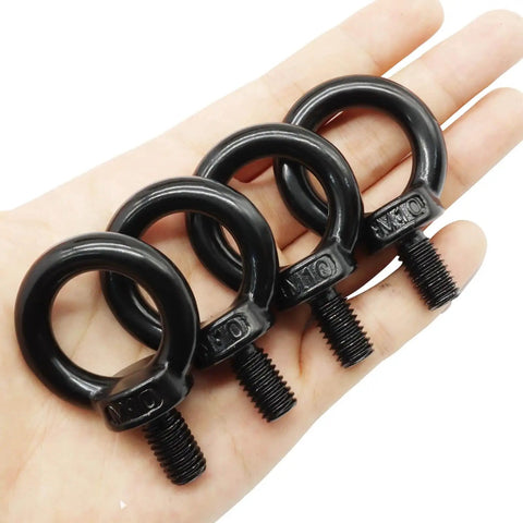 Heavy Duty M10 304 Stainless Steel Lifting Eye Bolts Set Of 4 With Machinery Shoulder Design For Industrial Use Secure Load Lifting And Easy Rigging