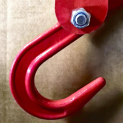 One Ton Alloy Steel Forging Automatic Disengaging Hook Rigging Ring Eye Hook For Chemical Industry With Gravity Unhooking Design